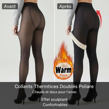 Winter Warm Thermal Tights Fleece Lined Leggings Women's Plush Soft Winter Stockings Cold Weather Pantyhose for Daily Wear